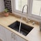 Alfi Brand Black Matte 27"x18" Fireclay Undermount/Drop In Firelcay Kitchen Sink ABF2718UD-BM - alternate 6